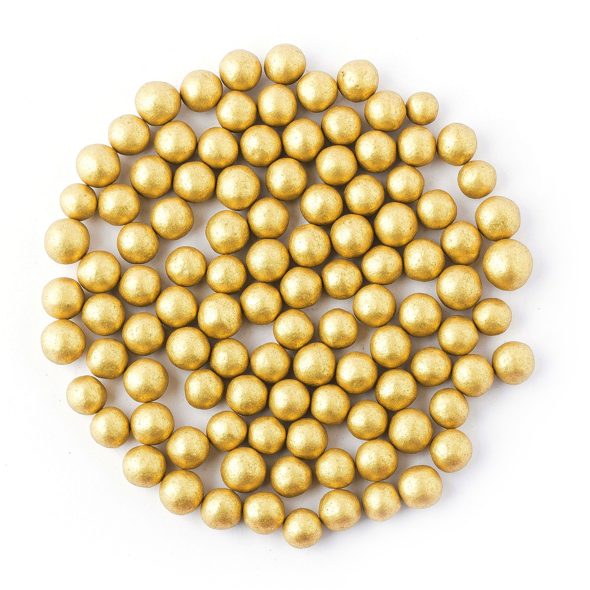 Сахарные шарики «Золото», размер S, 100 г  | Фото — Магазин Andy Chef  1