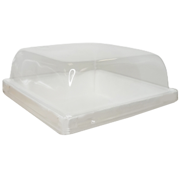 Крышка для коробки купольная пластиковая 16х16 см   | Фото — Магазин Andy Chef  1