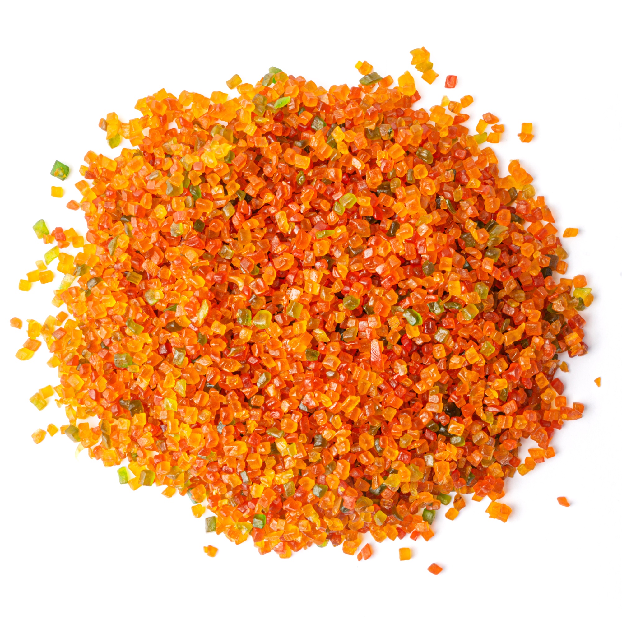 Цукаты папайи разноцветные 4х4 мм, 1 кг  | Фото — Магазин Andy Chef  1