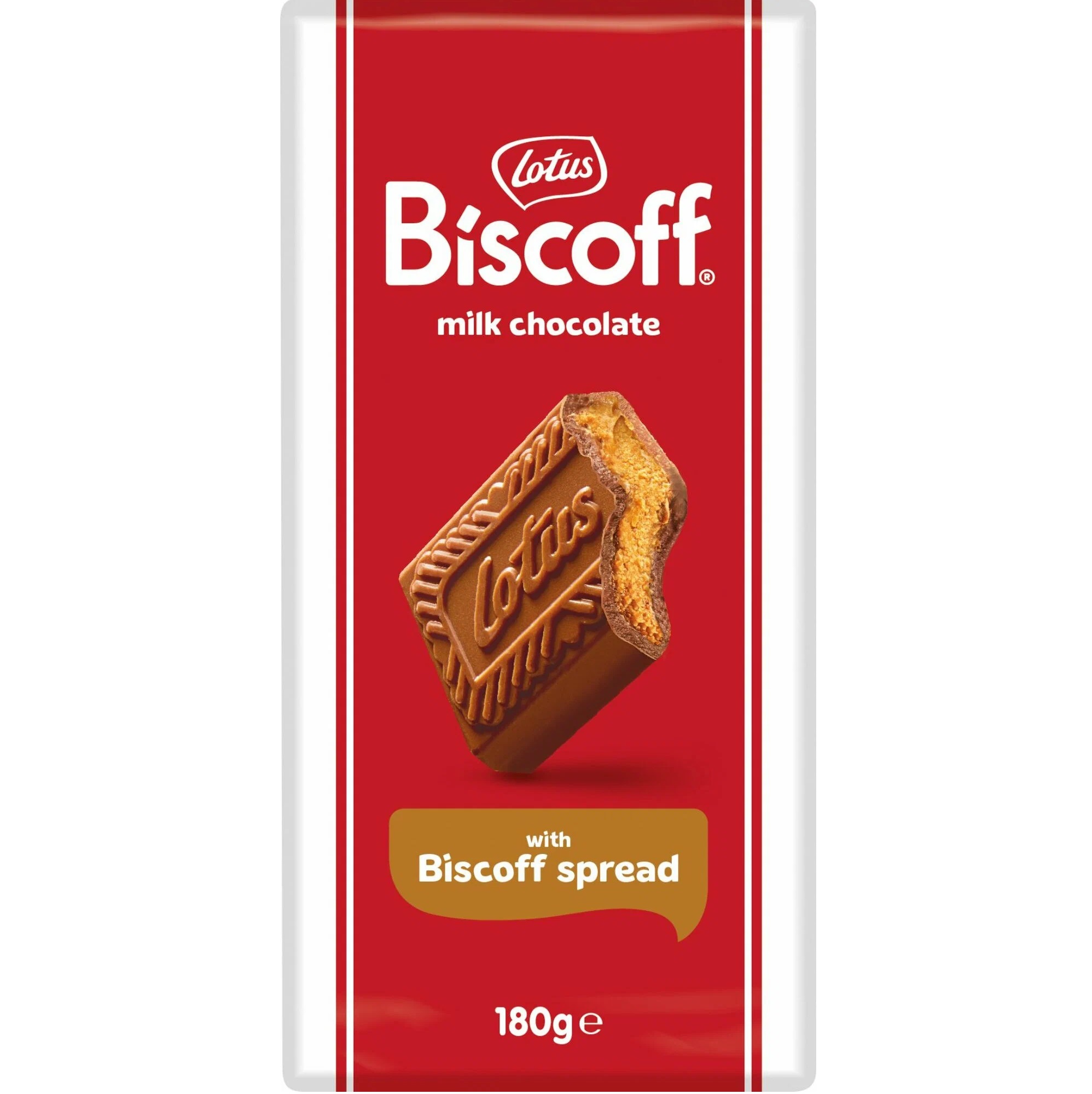 Шоколадная плитка Lotus Biscoff Milk Chocolate Spread молочная с печеньем, 180 г  | Фото — Магазин Andy Chef  1
