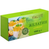 Желатин листовой говяжий (Халяль), Valde, 1 кг (срок годности до 21.10.2026)