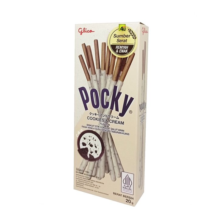 Палочки Pocky Cookies&Cream Печенье и крем, Япония, 20 г  | Фото — Магазин Andy Chef  1