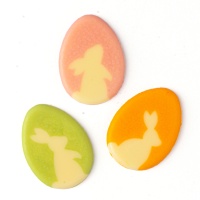 Яйца шоколадные «Силуэты» 3х2,2 см, цвет микс, PCB Creation, Франция, 3 шт.