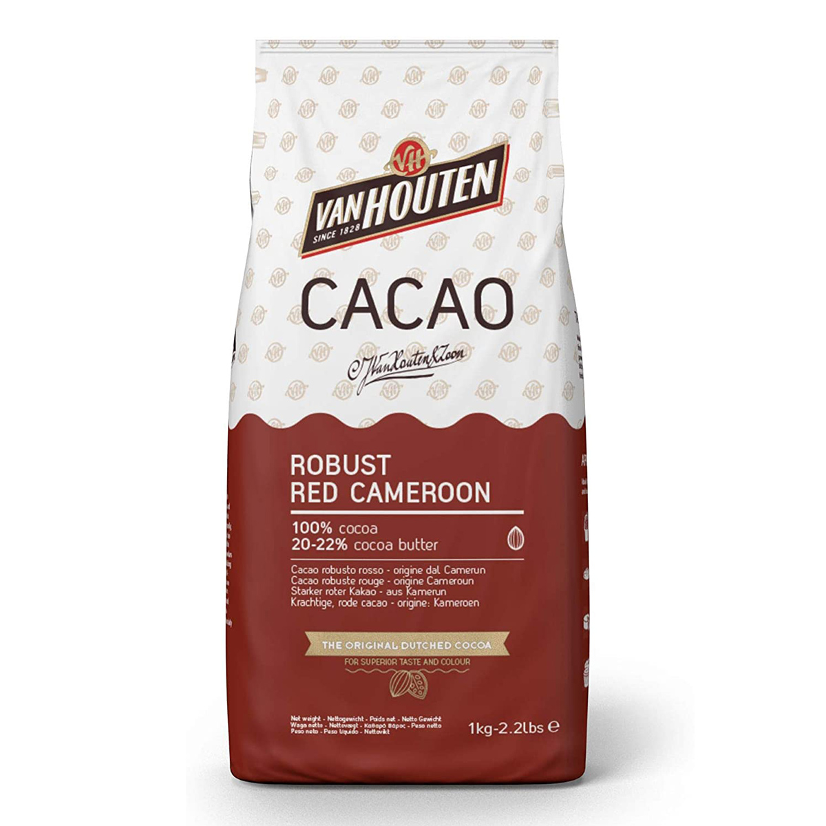 Какао-порошок 20-22% Red Cameroon, Van Houten, Нидерланды, 1 кг  | Фото — Магазин Andy Chef  1