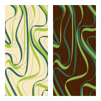 Шокотрансферный лист «Зелёные волны» 26,3х12,3 см, Mona Lisa, Бельгия