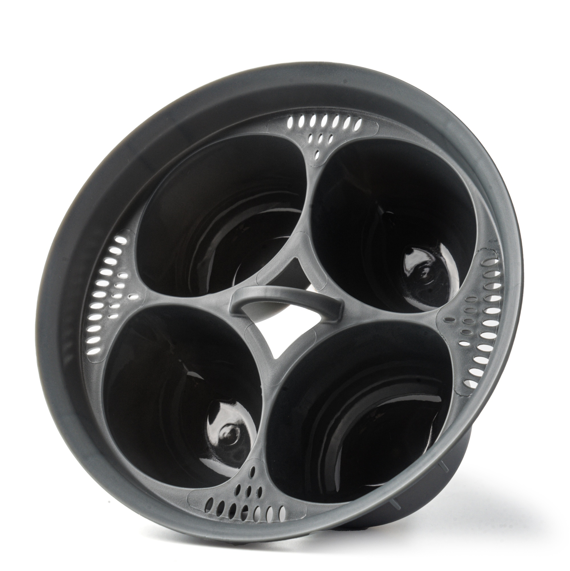 Пашотница на 4 яйца пластиковая серая, 16х10 см  | Фото — Магазин Andy Chef  1