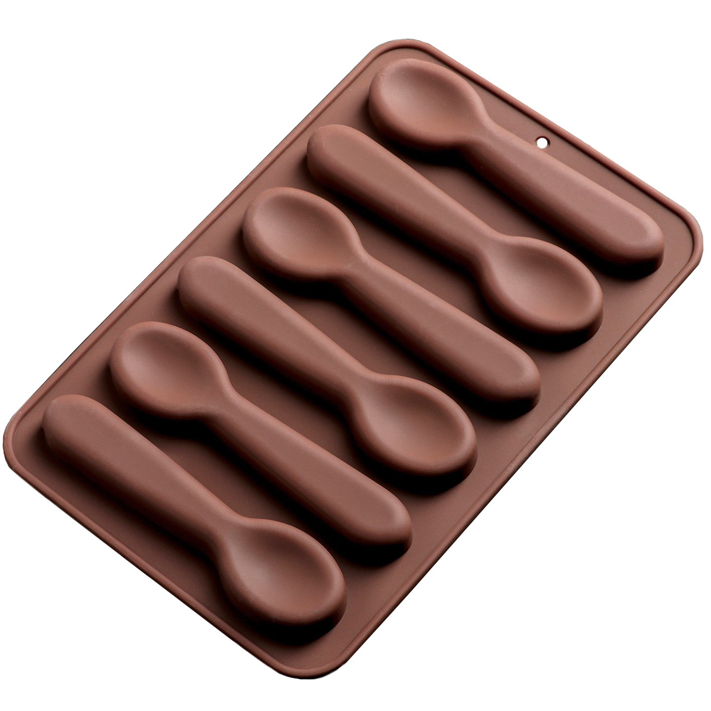 Форма для шоколада «Ложечки», 6 ячеек  | Фото — Магазин Andy Chef  1
