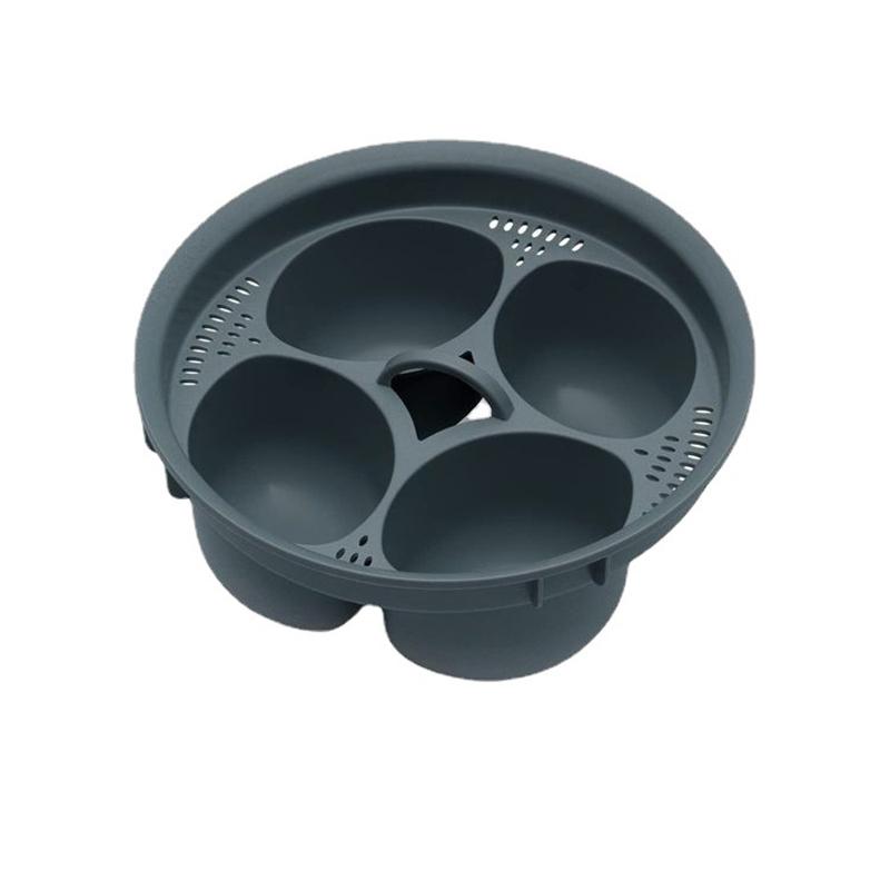 Пашотница на 4 яйца пластиковая серая, 24,5х10 см  | Фото — Магазин Andy Chef  1