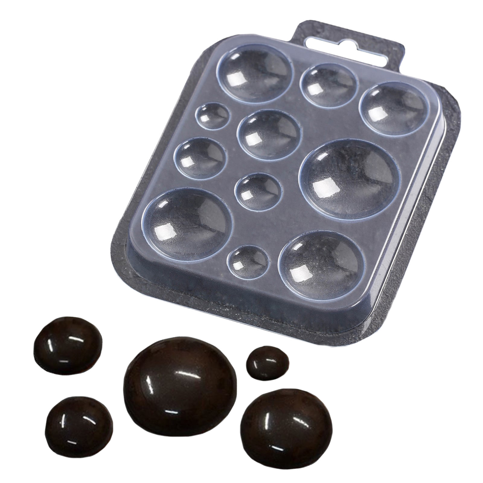 Форма для шоколада «Шоко-круги» пластиковая 11 ячеек, 13х9,5 см  | Фото — Магазин Andy Chef  1