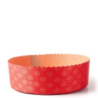 Форма бумажная для панеттоне и кулича Красная 185х60 мм, Италия, 50 шт.