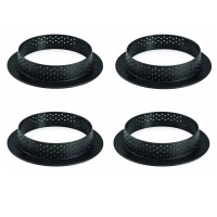 Набор колец перфорированных Tarte Ring 120 мм, Silikomart, Италия, 4 шт. Набор колец перфорированных Tarte Ring 120 мм, Silikomart, Италия, 4 шт. | Фото — Магазин Andy Chef