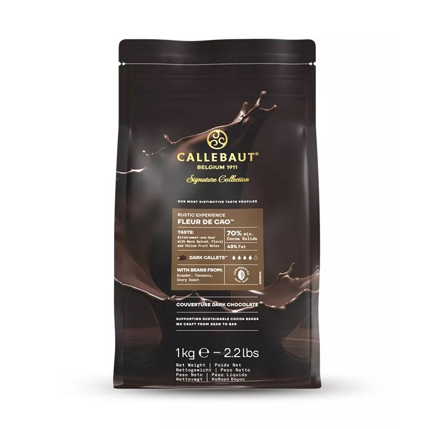 Шоколад тёмный Fleur de Cao 70%, Callebaut, Франция, 1 кг  | Фото — Магазин Andy Chef  1