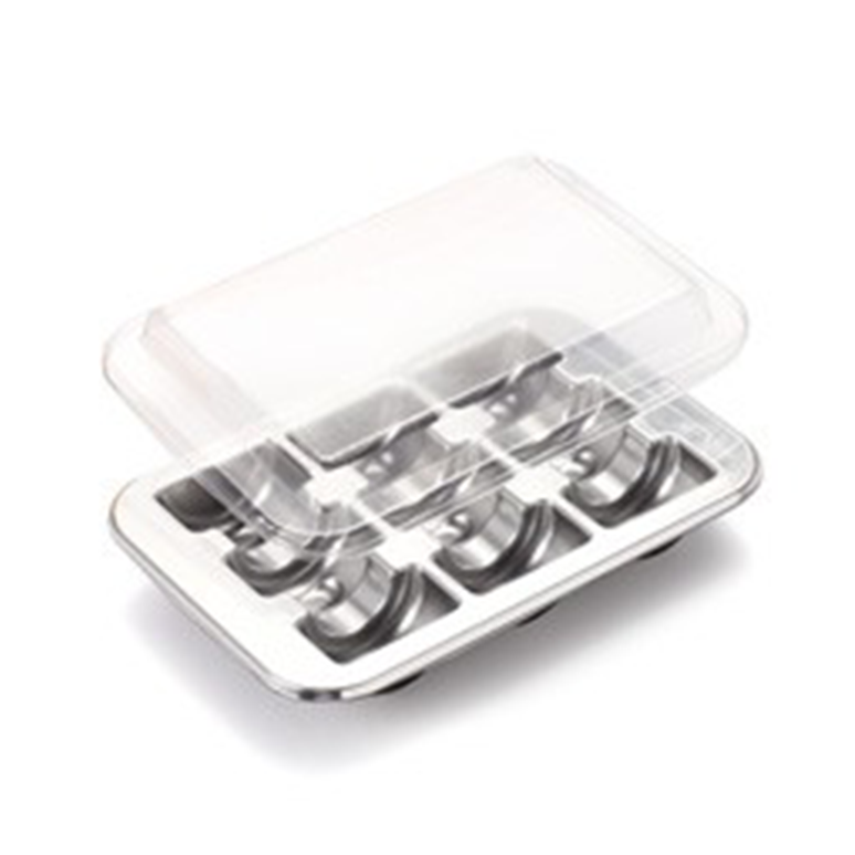Коробка для 9 макарон пластиковая с крышкой 20х14 см, Alcas, Италия  | Фото — Магазин Andy Chef  1