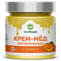 Крем-мёд с манго, WellFoods, 200 мл