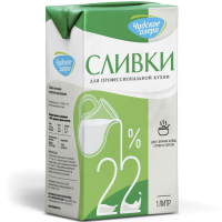 Сливки молочные 22%, Чудское озеро, 1 л