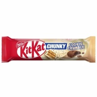 Шоколадный батончик KitKat Chunky Cookie Crumble в белом шоколаде, Nestle, Германия, 38 г