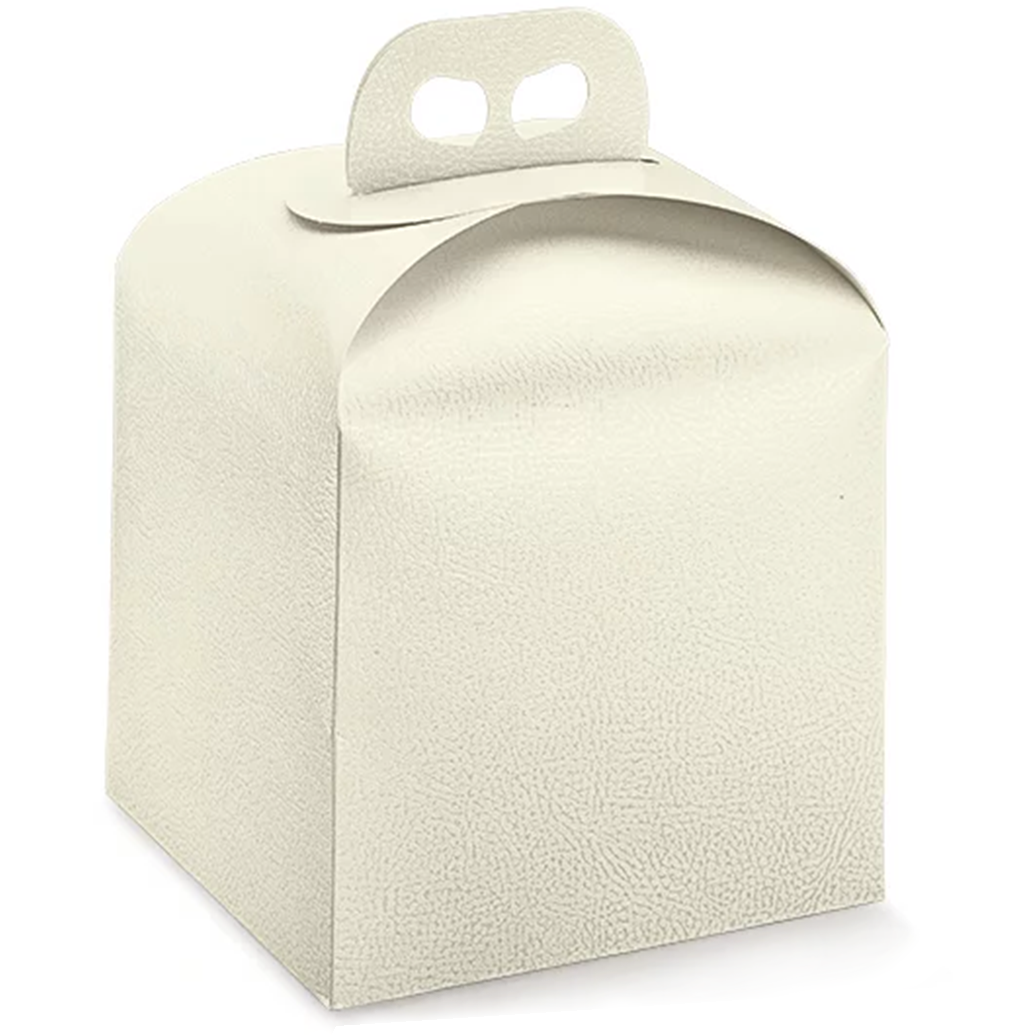 Коробка для кулича Pelle Bianco Белая 20х20х18 см, Scotton, Италия  | Фото — Магазин Andy Chef  1