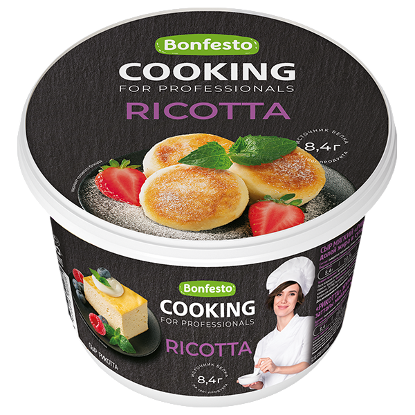 Сыр рикотта 40%, CooKing, 500 г  | Фото — Магазин Andy Chef  1