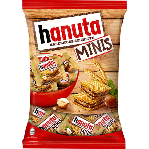 Печенье вафельное Hanuta Minis, Ferrero, Германия, 200 г  | Фото — Магазин Andy Chef  1