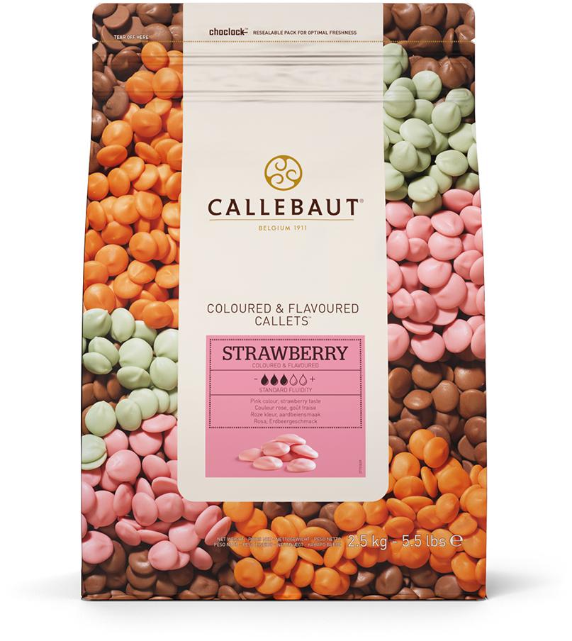 Шоколад со вкусом клубники, Callebaut, Бельгия, 2,5 кг (срок годности до 21.07.2025)  | Фото — Магазин Andy Chef  1