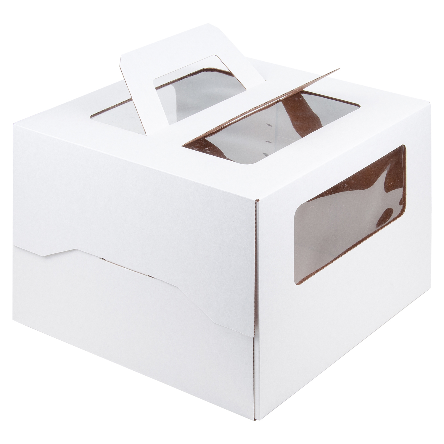Коробка для торта с ручкой 30х30х22 см  | Фото — Магазин Andy Chef  1