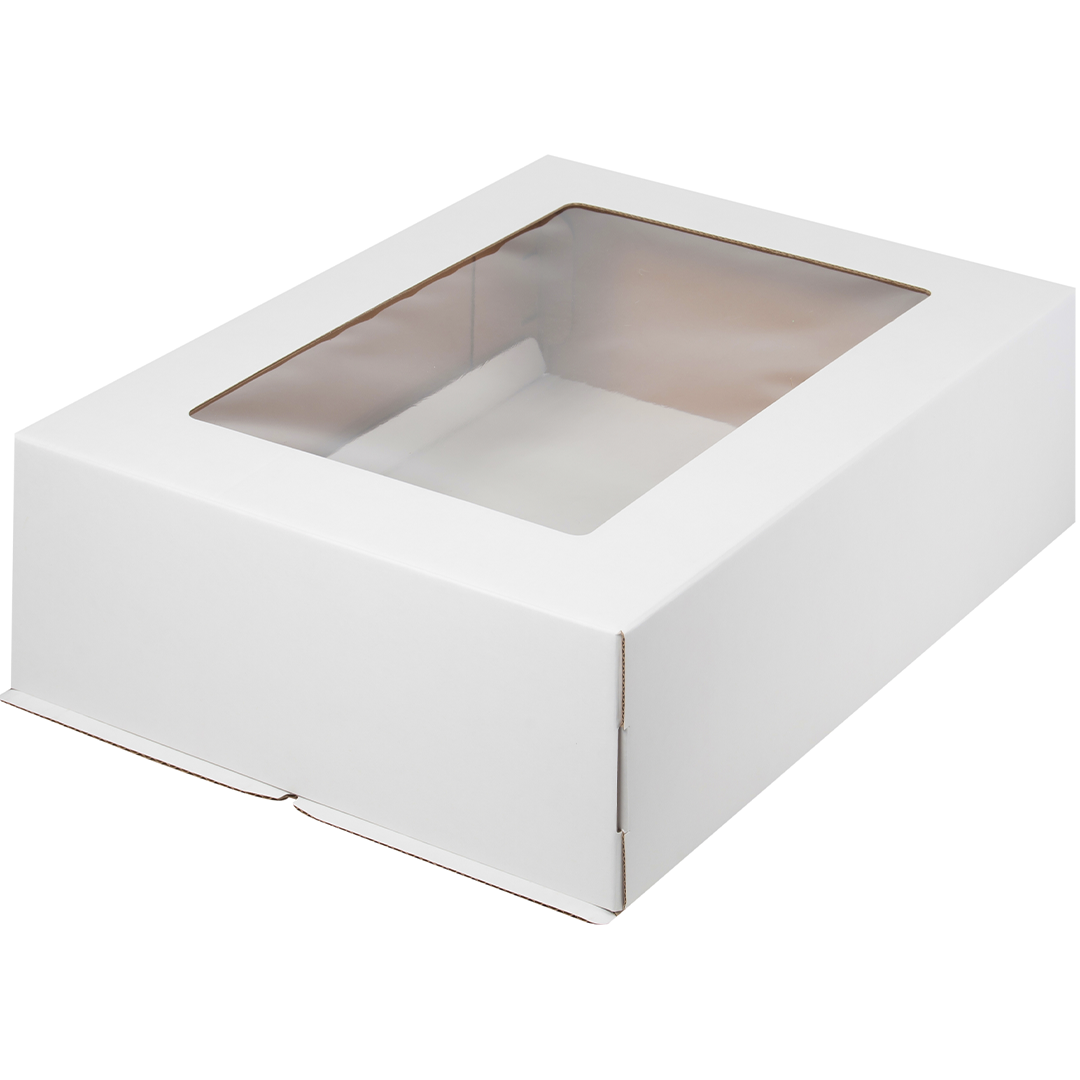 Коробка для торта с окном 30х40х12 см  | Фото — Магазин Andy Chef  1