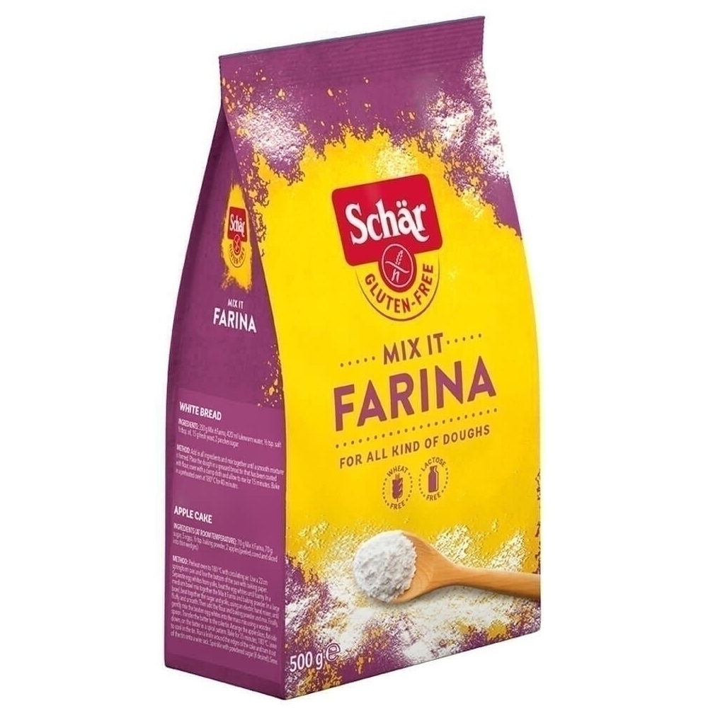 Смесь мучная Mix It Farina универсальная без глютена, Schär, Италия, 500 г  | Фото — Магазин Andy Chef  1