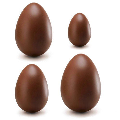 Набор пластиковых форм для шоколада «Яйца» от 3,5 до 7 см, 33 ячейки, FoxcLab от Ольги Пениоза  | Фото — Магазин Andy Chef  1