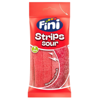 Мармелад «Кислые пластинки» со вкусом клубники Strips Sour , FINI, Испания, 90 г