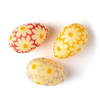 Яйца шоколадные 3D «Маргаритки» 4х2,7 см, PCB Creation, Франция, 3 шт.