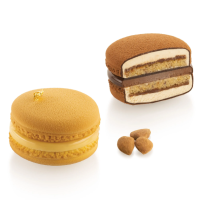 Набор из 2 силиконовых форм «Макарон» (Macaron) 110 мл, 8 ячеек, Silikomart, Италия