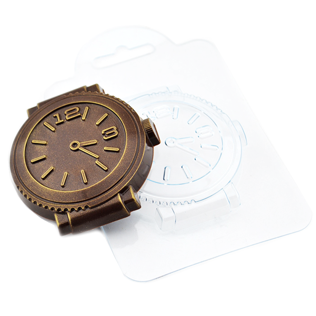 Форма для шоколада «Часы» пластиковая 6,5х7х1,2 см  | Фото — Магазин Andy Chef  1