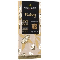 Шоколад белый Dulcey 35% плитка, Valrhona, Франция, 70 г