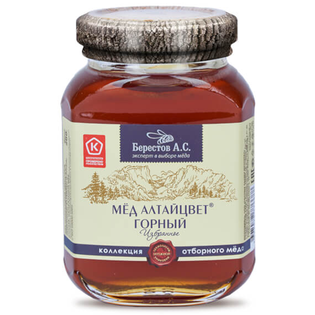 Мёд натуральный разнотравный «Алтайцвет. Горный», Берестов А.С., 200 г  | Фото — Магазин Andy Chef  1