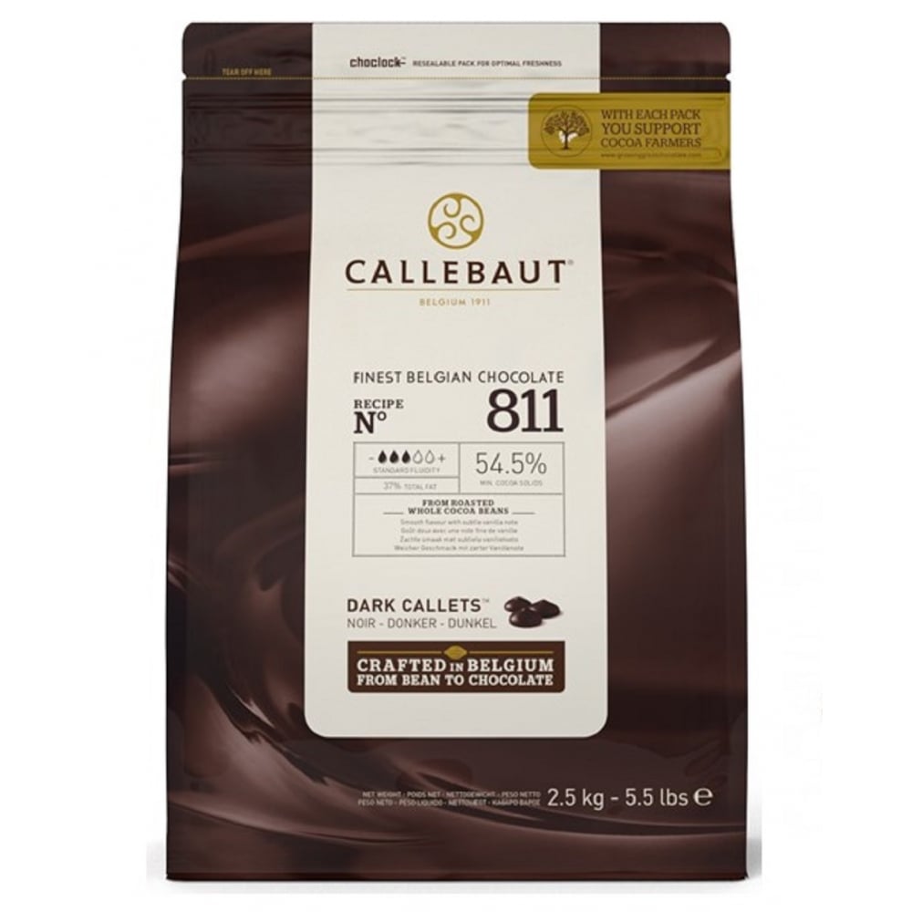Шоколад тёмный 54,5%, Callebaut, Бельгия, 2,5 кг  | Фото — Магазин Andy Chef  1