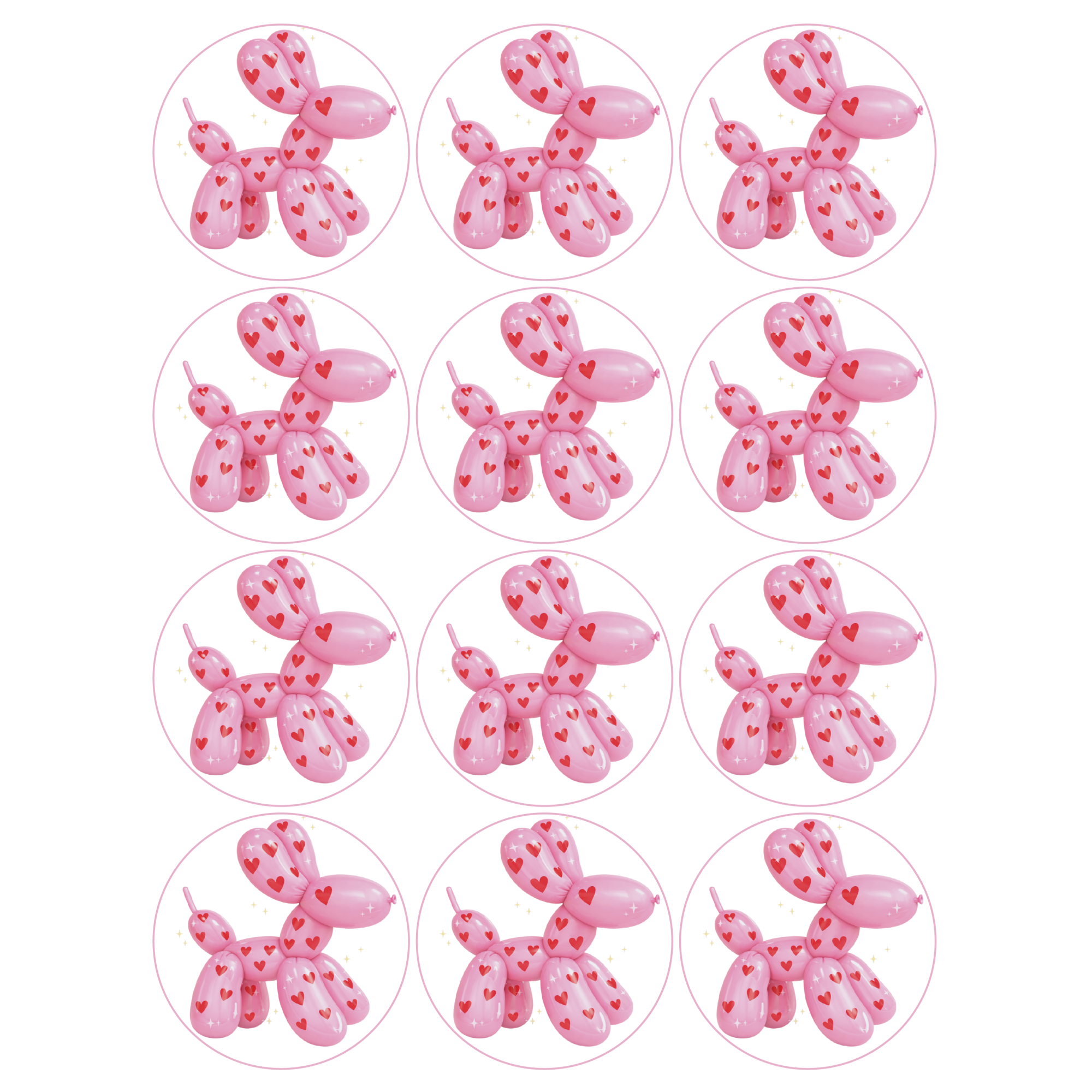 Макет для пищевой печати «Balloon dog»  | Фото — Магазин Andy Chef  1