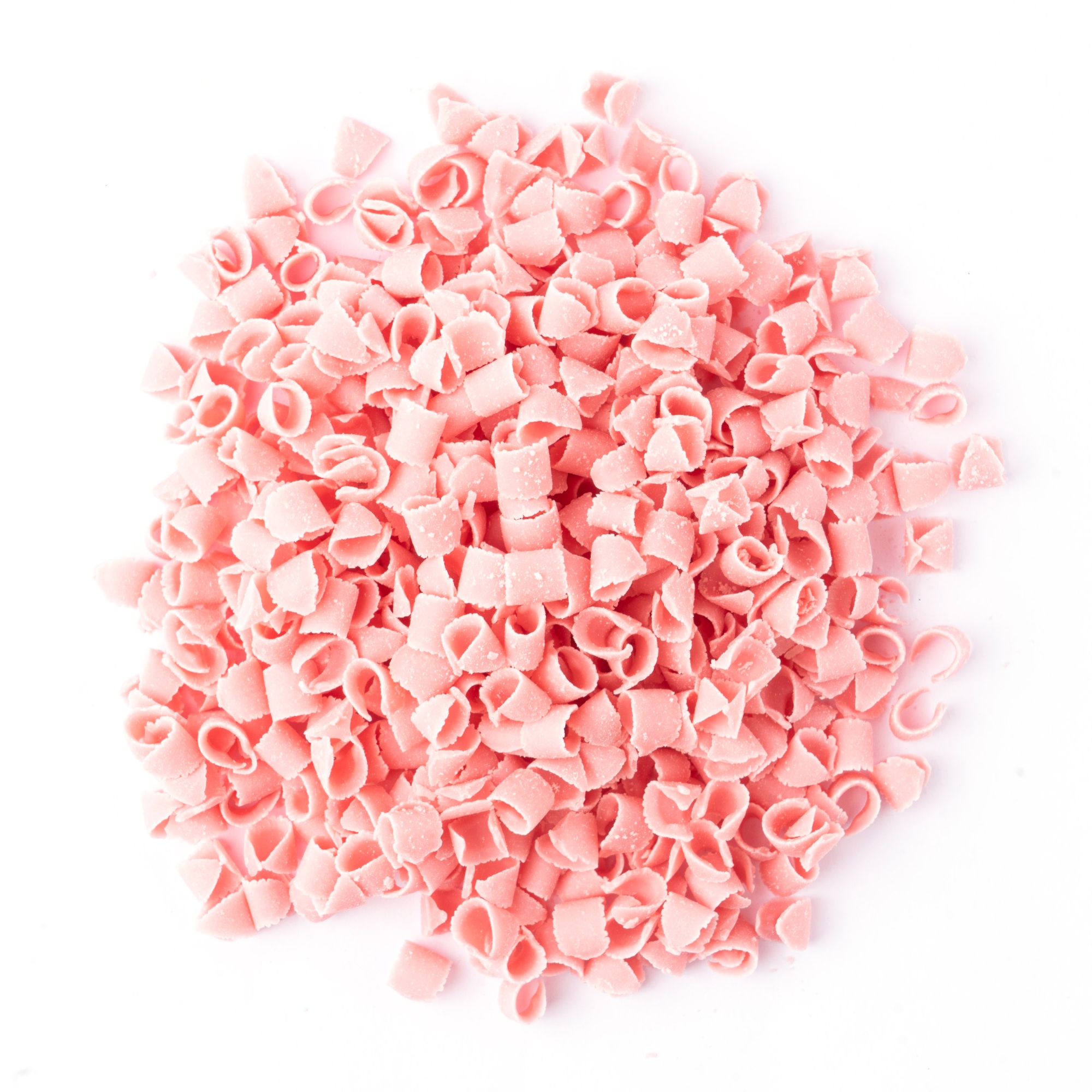 Шоколадная стружка «Кудри» розовая, Dobla, Бельгия, 50 г  | Фото — Магазин Andy Chef  1