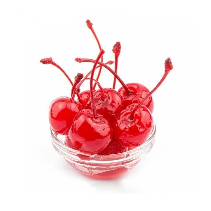 Черешня красная с веточкой в сиропе, 20 мм, 2 кг  | Фото — Магазин Andy Chef  1