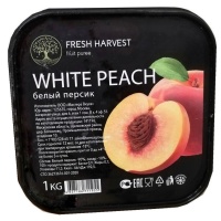 Пюре замороженное Персик Белый, Fresh Harvest, Россия, 1 кг (срок годности до 10.10.2026)