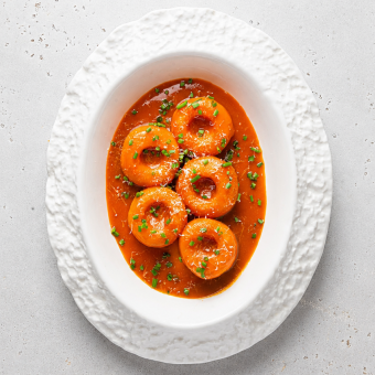 Морковные клёцки из рисовой муки