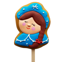 Пряник на палочке «Снегурочка», 9 см